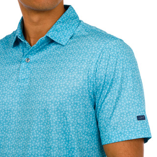 Thumbnail 2: GREG NORMAN Greg Norman Mens Print Golf Polo Shirt 