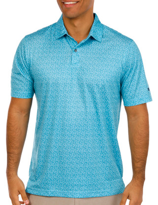 Thumbnail 1: GREG NORMAN Greg Norman Mens Print Golf Polo Shirt 