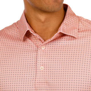 Thumbnail 2: GREG NORMAN Greg Norman Mens Geo Phases Golf Polo Shirt 