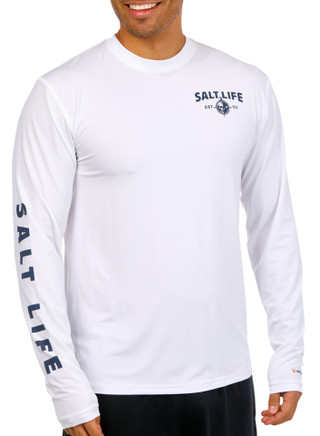 Thumbnail 4: Salt Life Salt Life Mens Long Sleeve Heavy Seas Performance Shirt 