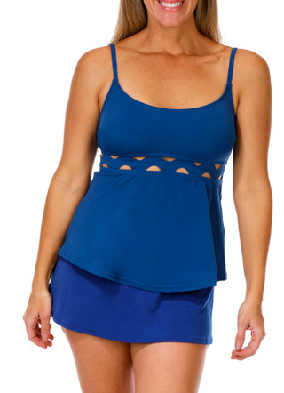 Thumbnail 1: Cece Cece Womens Solid Tankini Top 