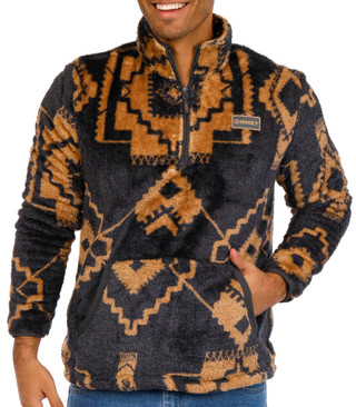 Thumbnail 1: Hooey Hooey Mens Long Sleeve Pullover Fleece Aztec Jacket 