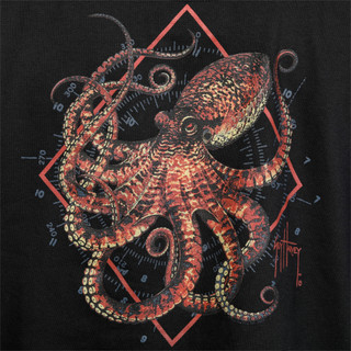 Thumbnail 2: Guy Harvey Guy Harvey Mens Long Sleeve Devilfish Pullover Hoodie 