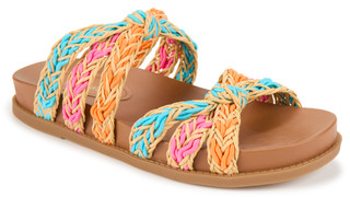 Thumbnail 1: NINE WEST Nine West Womens Gilma Footbed Sandals 