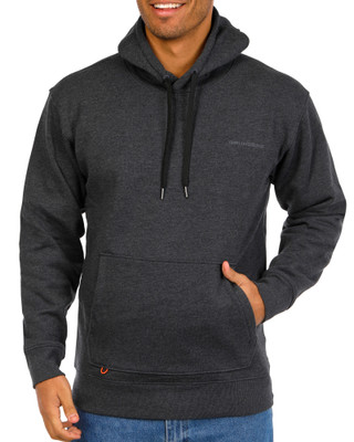 Thumbnail 5: GRUNDENS Grundens Mens Long Sleeve Fleece Screenprint DWR Hoodie 