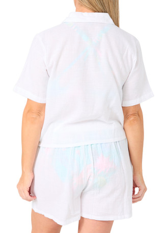 Thumbnail 2: Club Z Club Z Womens 2 Pc Swim Cover Up Shorts Set 