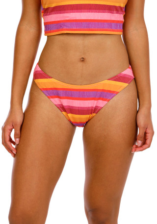 Thumbnail 1: ROXY Roxy Juniors Coastal Current Scoop Cheeky Bikini Bottoms 