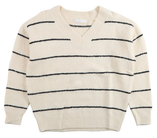 Thumbnail 1: LUSH Lush Juniors Striped V-Neck Sweater 