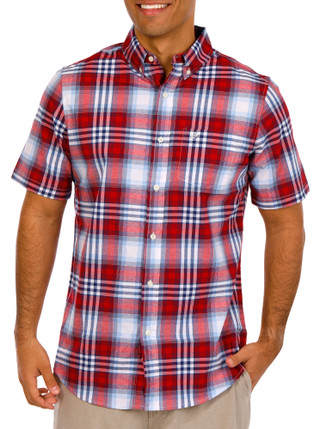 Thumbnail 1: Chaps Chaps Mens Long Sleeve Plaid Button Down Shirt 