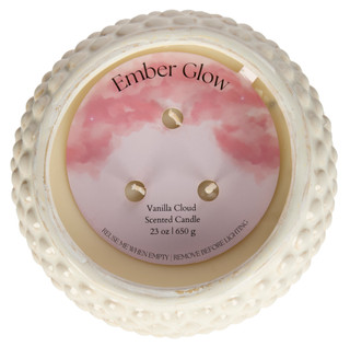 Thumbnail 2: FLORA BUNDA Flora Bunda 3-Wick Hobnail Candle  Vanilla Cloud 