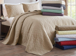 Thumbnail 15: Madison Park Madison Park Quebec Reversible Bedspread Set 