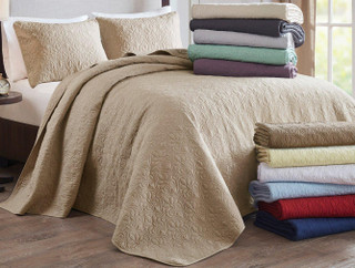 Thumbnail 16: Madison Park Madison Park Quebec Reversible Bedspread Set 