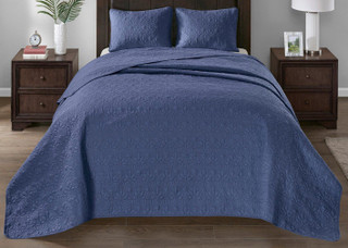 Thumbnail 7: Madison Park Madison Park Quebec Reversible Bedspread Set 