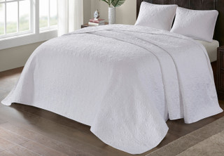 Thumbnail 4: Madison Park Madison Park Quebec Reversible Bedspread Set 
