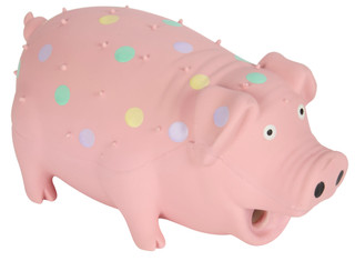 Thumbnail 3: Multipet Multipet 8 in Globlet Pig Grunter Dog Toy 