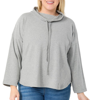 Thumbnail 1: MAX STUDIO Max Studio Plus 3/4 Sleeve Cowl Neck Pullover Top 