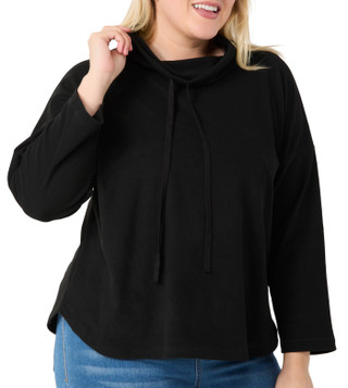 Thumbnail 3: MAX STUDIO Max Studio Plus 3/4 Sleeve Cowl Neck Pullover Top 