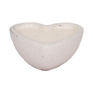 Thumbnail 1: Sagebrook Home Sagebrook Home Terracotta Heart Candle  Sandalwood 