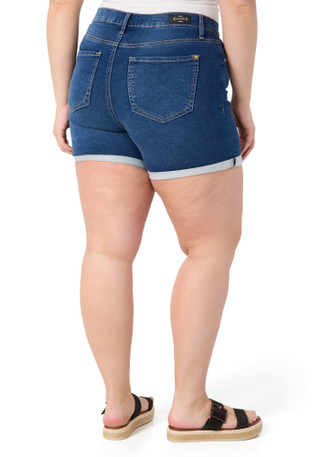 Thumbnail 3: Nanette Lepore Nanette Lepore Plus Belle High Rise Denim Shorts 