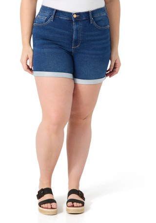 Thumbnail 1: Nanette Lepore Nanette Lepore Plus Belle High Rise Denim Shorts 