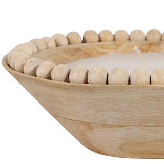 Thumbnail 2: Sagebrook Home Sagebrook Home Vanilla Oval Wooden Dough Bowl Candle 