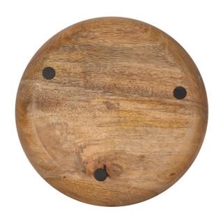 Thumbnail 2: Sagebrook Home Sagebrook Home Vanilla Acacia Wood Bowl Candle 
