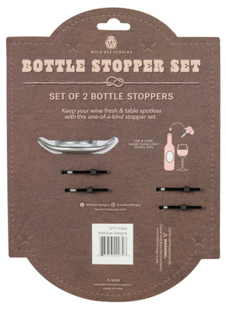 Thumbnail 2: Wild Eye Designs Wild Eye Designs 2 Pc Western Cowboy Bottle Stopper Set 
