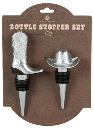 Thumbnail 1: Wild Eye Designs Wild Eye Designs 2 Pc Western Cowboy Bottle Stopper Set 