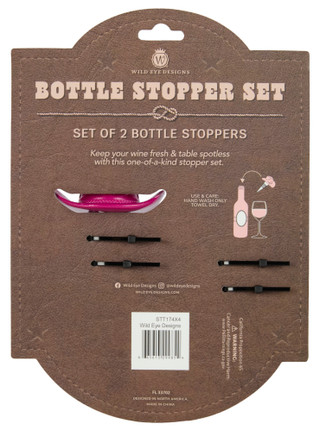 Thumbnail 2: Wild Eye Designs Wild Eye Designs 2 Pc Western Cowboy Bottle Stopper Set 