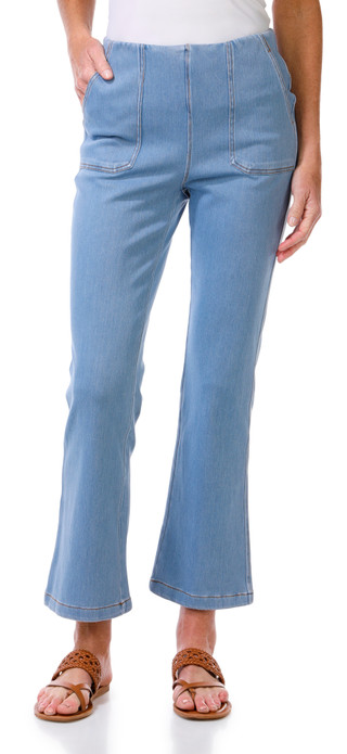 Thumbnail 1: TRUTH Truth Petite Knit Denim Bootcut Jeans 