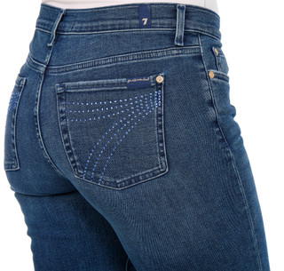 Thumbnail 2: 7 FOR ALL MANKIND 7 For All Mankind Womens Rhinestone Jeans 