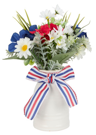 Thumbnail 1: Supreme Silk Supreme Silk 13 in Americana Vase Plant Decor 