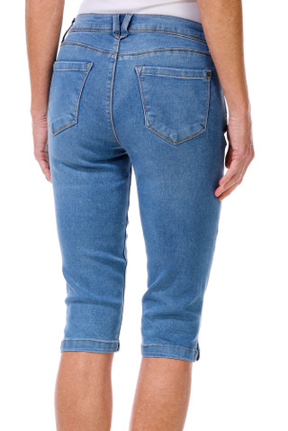Thumbnail 2: Curve Appeal Curve Appeal Womens Skinnny Side Vent Skimmer Capris 