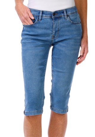Thumbnail 1: Curve Appeal Curve Appeal Womens Skinnny Side Vent Skimmer Capris 
