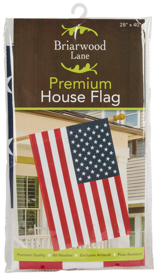 Thumbnail 1: BRIARWOOD Briarwood 40 in American House Flag Outdoor Decor 