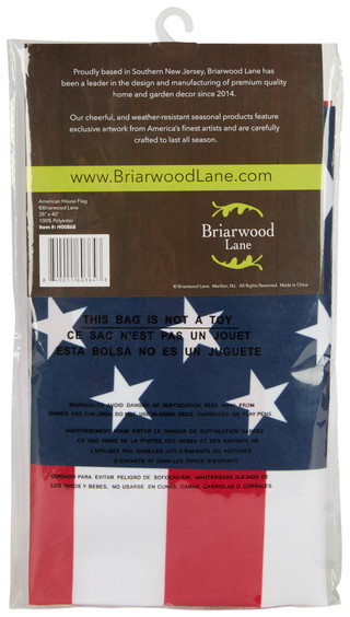 Thumbnail 2: BRIARWOOD Briarwood 40 in American House Flag Outdoor Decor 
