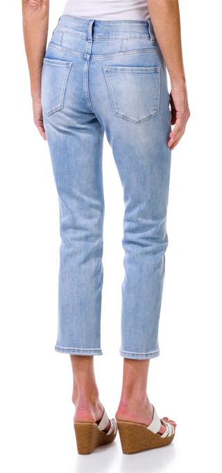 Thumbnail 3: Bayeas Bayeas Womens Jude High Rise Two Tone Jeans 