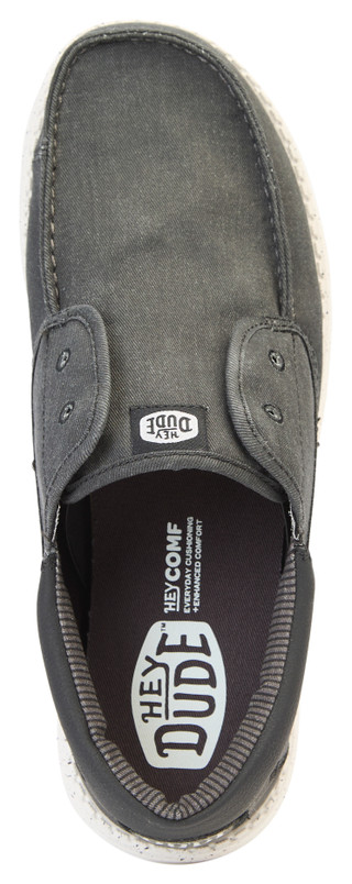 Thumbnail 5: Hey Dude Hey Dude Mens Wally Cru Strecth Canvas Casual Shoes 