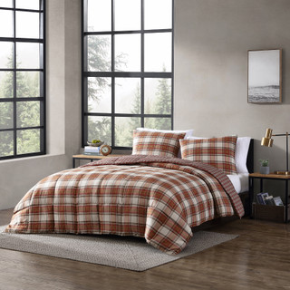 Thumbnail 3: Eddie Bauer Eddie Bauer Edgewood Plaid Micro Suede Comforter Bedding Set 