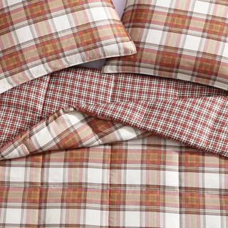 Thumbnail 7: Eddie Bauer Eddie Bauer Edgewood Plaid Micro Suede Comforter Bedding Set 