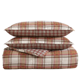 Thumbnail 14: Eddie Bauer Eddie Bauer Edgewood Plaid Micro Suede Comforter Bedding Set 