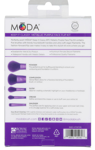 Thumbnail 2: Moda 6 Pc Makeup Brushes 