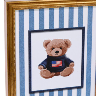 Thumbnail 2: 12x10 Patriotic Teddybear Framed Wall Art 
