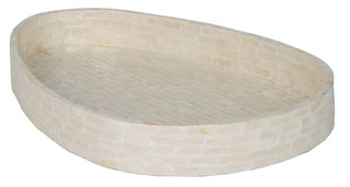 Thumbnail 1: 17 in Decorative Egg Shaped Tray 