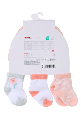 Thumbnail 2: HUGGIES Baby Girls 6 Pc Hat & Gloves Set 