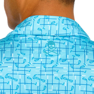 Thumbnail 3: ROBERT GRAHAM Robert Graham Mens Short Sleeve Iron Play Knit Golf Polo 