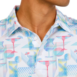 Thumbnail 2: ROBERT GRAHAM Robert Graham Mens Short Sleeve Happiest Hour Golf Polo 