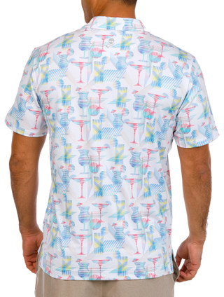 Thumbnail 3: ROBERT GRAHAM Robert Graham Mens Short Sleeve Happiest Hour Golf Polo 