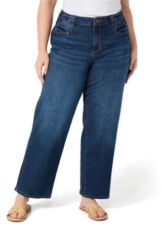 Thumbnail 2: D. Jeans D. Jeans Plus High Rise Wide Leg Jeans 