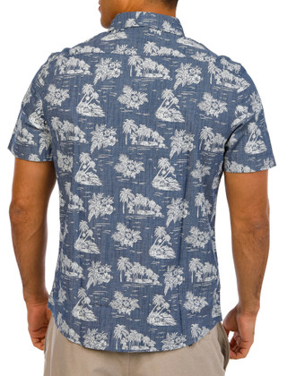 Thumbnail 2: Tailor Vintage Tailor Vintage Mens Short Sleeve Tropical Button Down Shirt 